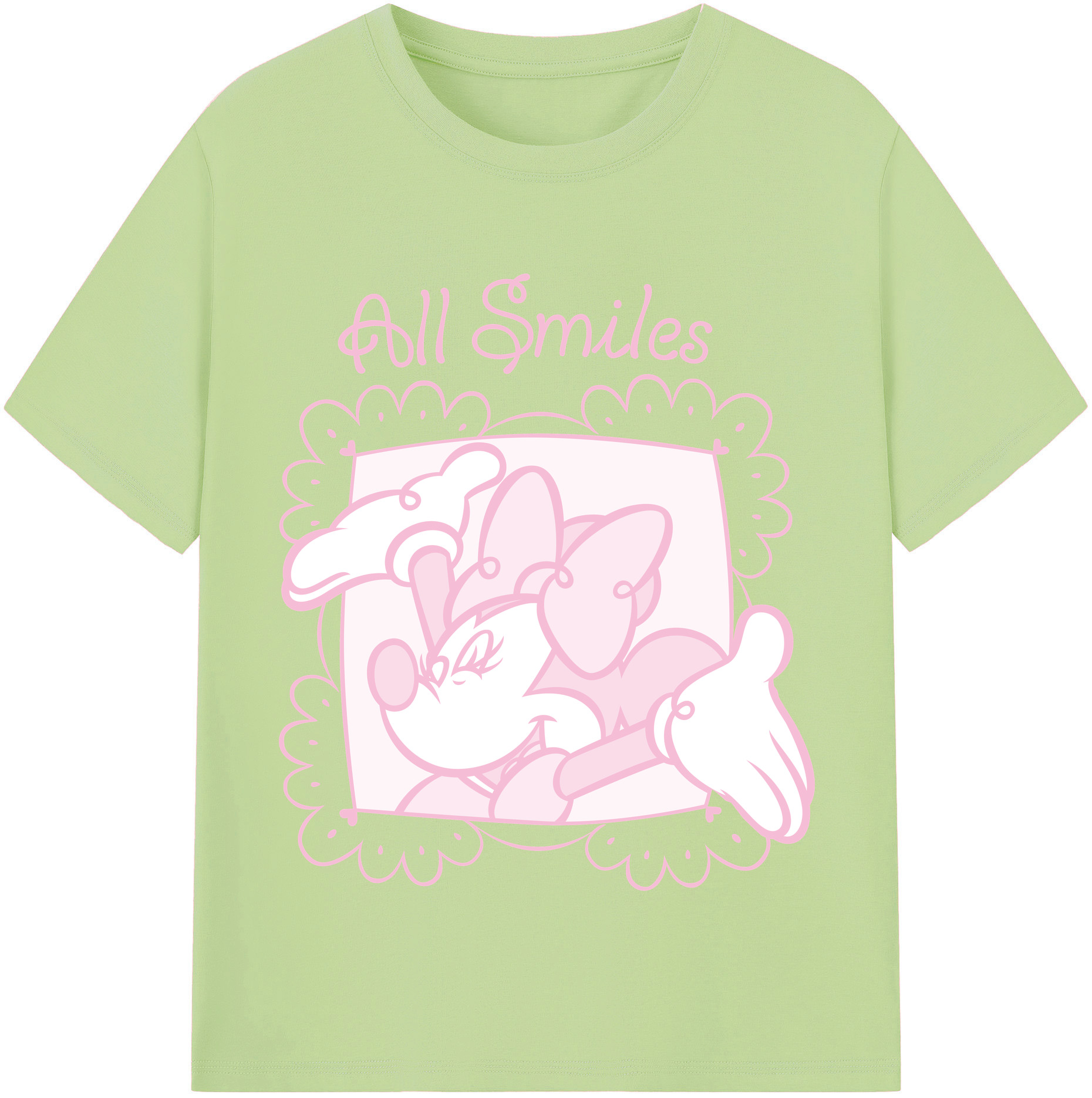 （画像用） ミッキーマウス Mickey Mouse 綿100％半袖Tシャツ（フロントプリント）